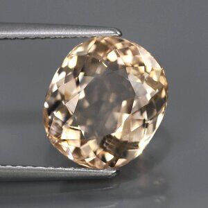Natural Gem 4.31ct 11 x 9.5mm Cushion UNHEATED Peach Pink Cor-De-Rosa MORGANITE